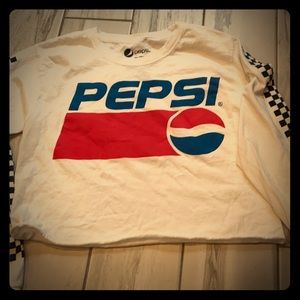 long sleeve cropped pepsi shirt